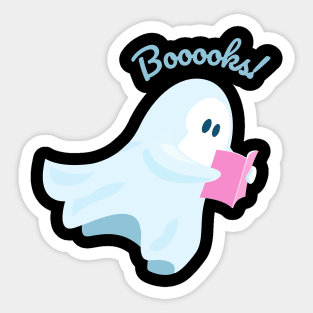 Spectral Stories: White Ghost Booooks! Halloween Sticker